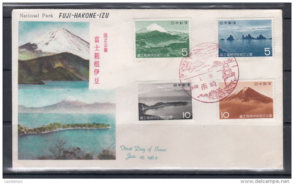 Japan 1962 2nd National Park Series, Mt. Fuji FDC - Volcanes