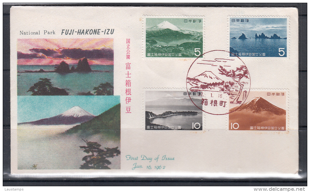 Japan 1962 2nd National Park Series, Mt. Fuji FDC - Vulkane