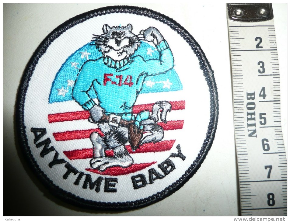 PATCH INSIGNE ANYTIME BABY F14 TOMCAT US AIR FORCE ( Avion Aviation Airplane ) - Luchtvaart