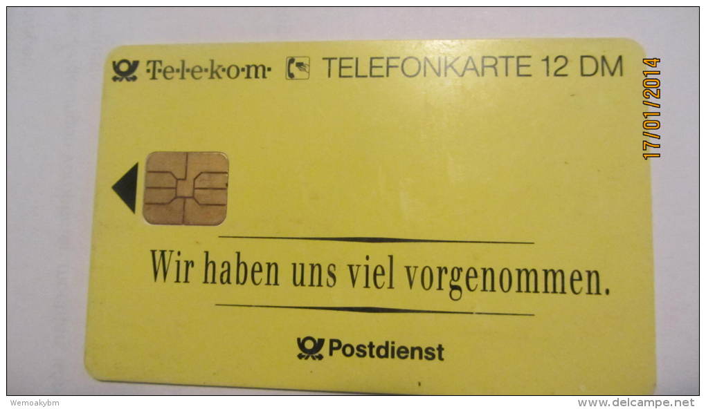 Telefonkarte Der Deutschen Telekom "Postdienst: 700.000 KM Am Tag Sind Uns Nicht Zuviel" 12 DM, 01.93 Auflage: 500.000 - B-Serie: Caritative
