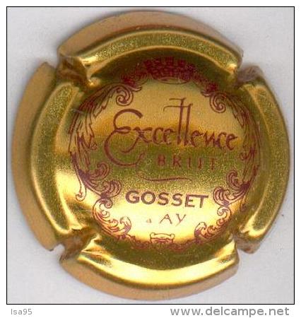 CAPSULE-CHAMPAGNE GOSSET N°30 Or & Bordeaux - Gosset