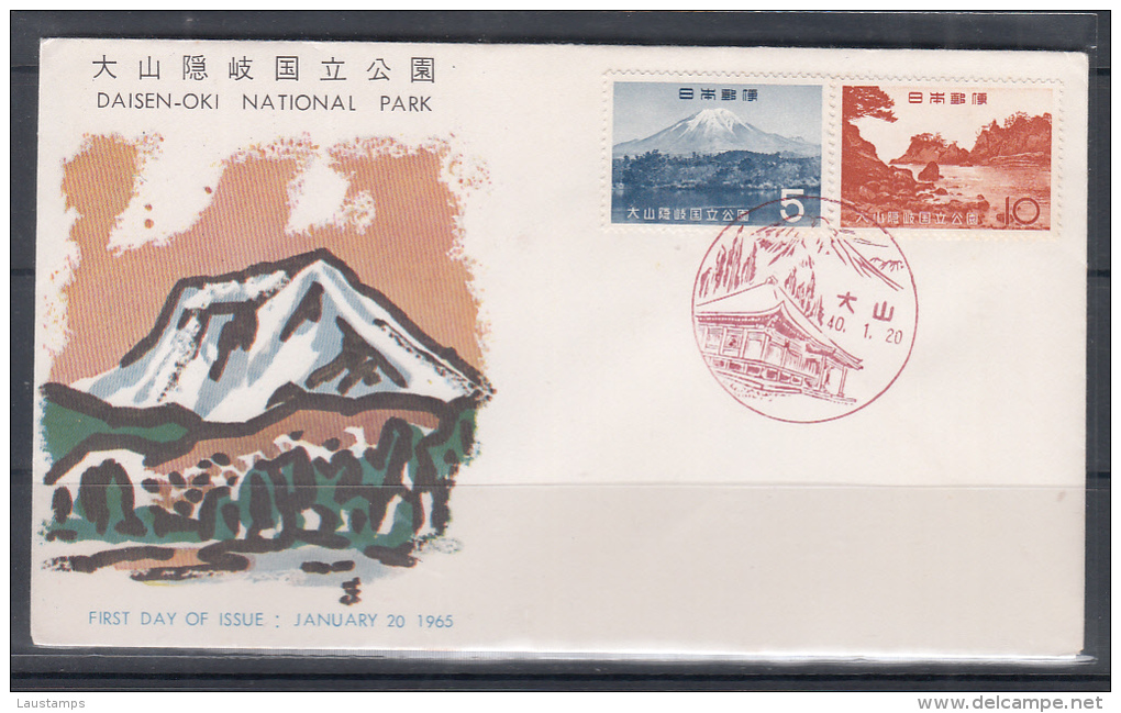 Japan 1965 2nd National Park Series, Daisen-Oki, Mt. Daisen FDC - Vulkane