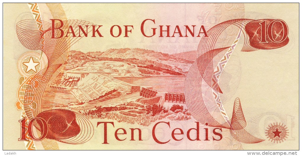 BILLET # GHANA # 1978  # 10 CEDIS  #  PICK 16 # NEUF  # - Ghana