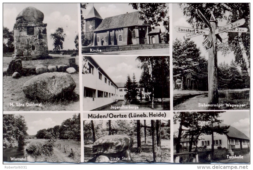 Germany BRD Picture Postcard Müden (Örtze) In Lüneburger Heide Posted 1956 - Lüneburger Heide