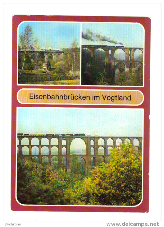 Allemagne: Eisenbahnbrucken Im Vogtland, Train, Locomotive (14-247) - Plauen