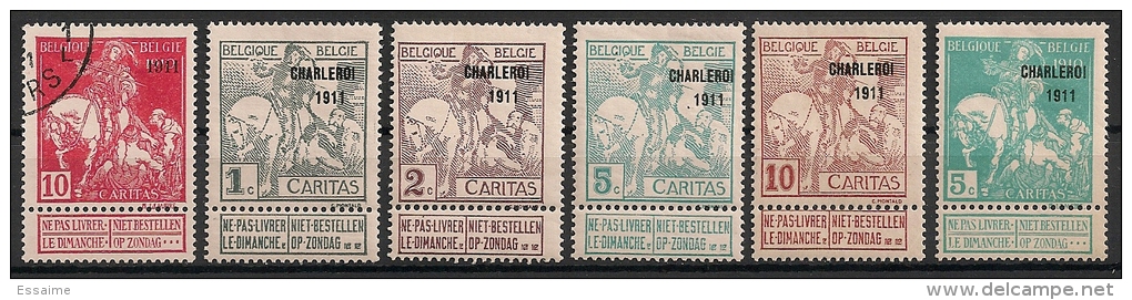 Belgique. 1911. N° 99,100,102,104,105,106. Oblit. Et Neuf * MH - 1910-1911 Caritas