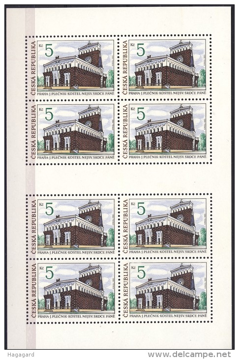 ##Czech Republic 1993 [74]. Church. Sheetlet. Michel 6. MNH(**) - Blokken & Velletjes