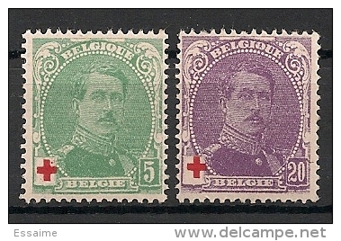 Belgique. 1914. N° 129,131. Neuf * MH - 1914-1915 Red Cross