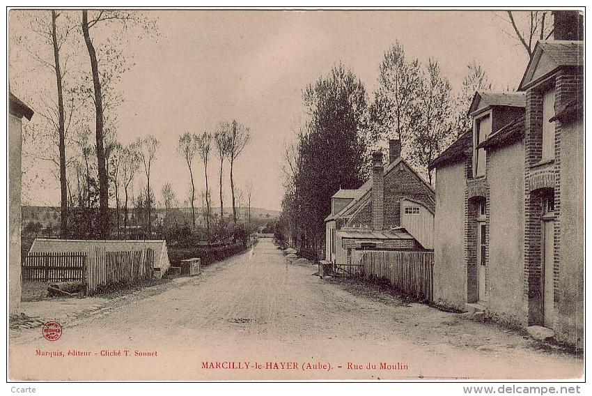 MARCILLY-LE-HAYER(10) / Rue Du Moulin - Marcilly