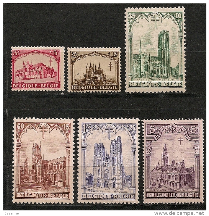 Belgique. 1928. N° 267-272. Neuf * MH - Neufs