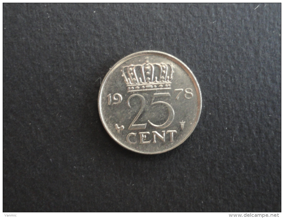 1978 - 25 Cents Pays-Bas - Netherlands - 1948-1980 : Juliana