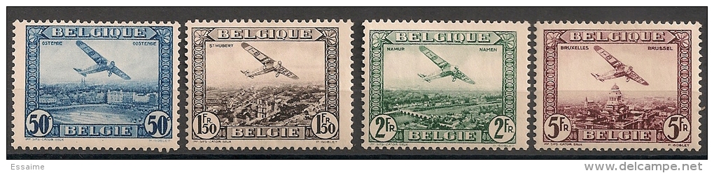 Belgique. Poste Aérienne PA 1932. N° 1,2,3,5. Neuf * MH (n° 5 : Violet-brun) - Sonstige & Ohne Zuordnung