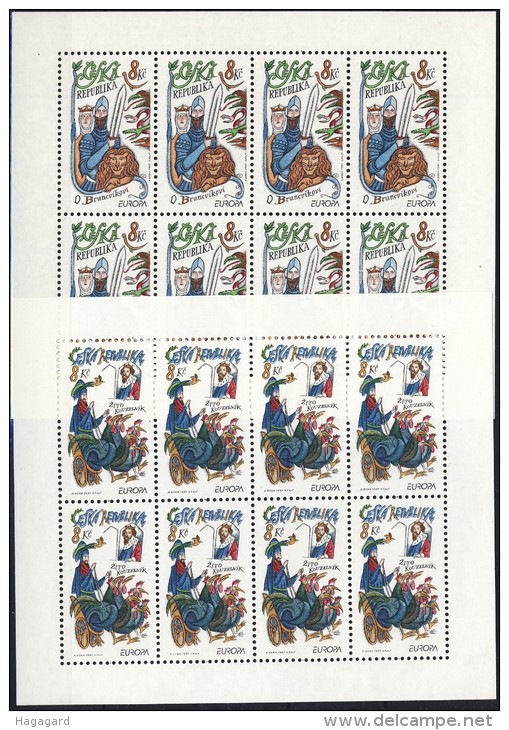 ##Czech Republic 1997 [91]. EUROPE/CEPT. 2 Sheetlets. Michel 144-45. MNH(**) - Blokken & Velletjes