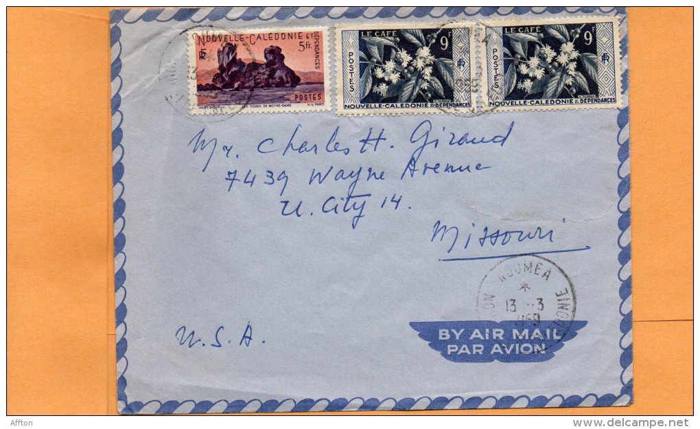 New Caledonia Old Cover Mailed To USA - Covers & Documents