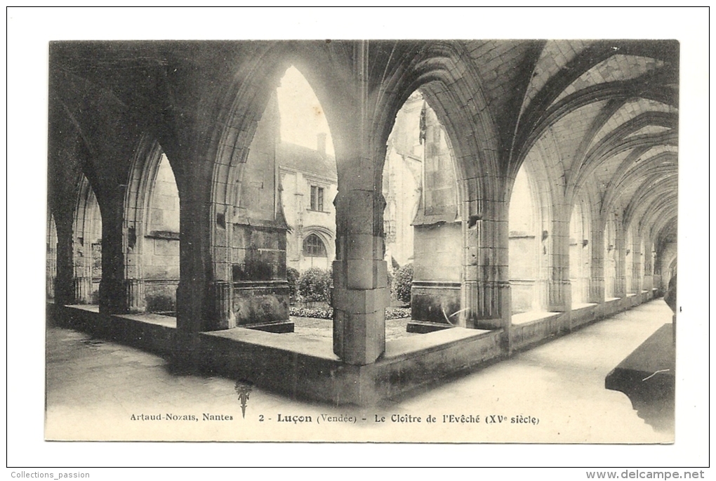 Cp, 85, Luçon, Le Cloître De L' Evêché - Lucon