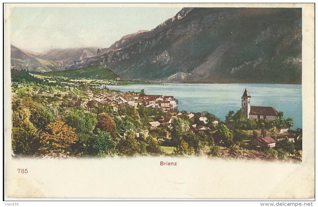 Brienz - Village, église, Lac  -  Non écrite - Brienz