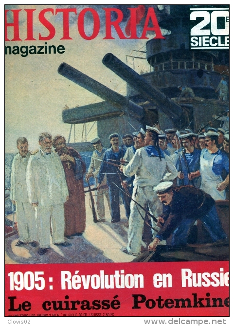 Historia Magazine 20e Siècle N°100 - 1905 Révolution En Russie - Le Cuirassé Potemkine - Storia