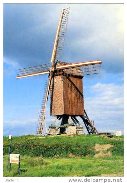WANNEGEM-LEDE ~ Kruishoutem (O.Vl.) - Molen/moulin - Prachtige Kaart Van De Schietsjampettermolen, Afkomstig Uit Houtave - Kruishoutem