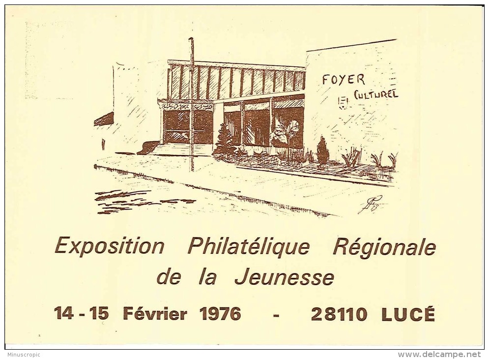 Exposition Régionale Jeunesse - Lucé - 1977 - Cartes Postales Repiquages (avant 1995)
