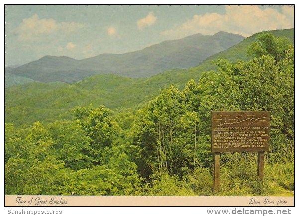 Face Of Great Smoky Mountains Tennessee - Smokey Mountains