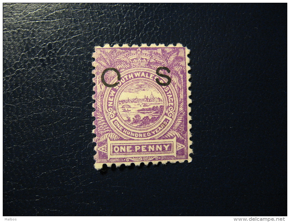 NSW  Official 1888 (*) S&G # O39b Sans Gomme - Without  Gum - Wmk 40 (NSW & Crown) Inversed  - P11x12 (variety Broken O) - Gebruikt