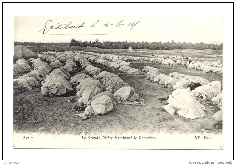 La  Grande Prière Terminant Le Ramadan -  Carte écrite De DEHIBAT En Juin 1919 - Tunisie