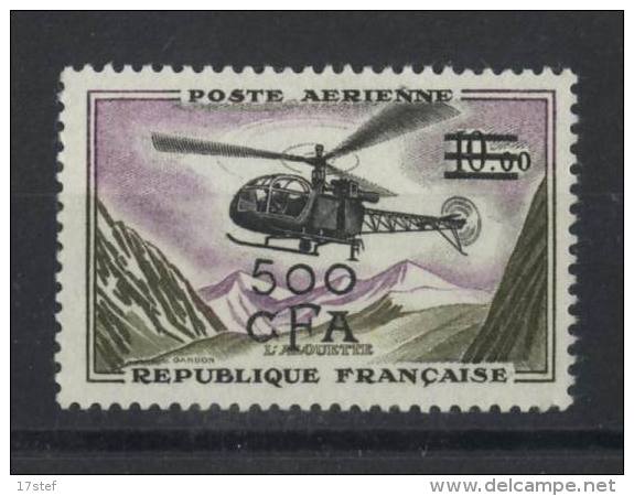 REUNION - 1954 - Hélicoptère - Helicopter - Hubschrauber (** MNH Postfrisch) - Luchtpost