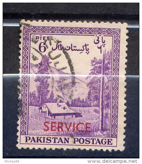 Pakistan---6p"Service"  1954  Oblitéré  --------------------------à Saisir - Pakistán