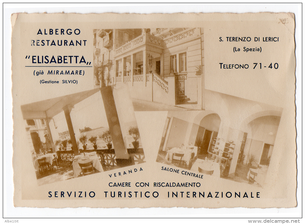 LA SPEZIA  SAN TERENZO DI LERICI - ALBERGO RISTORANTE ELISABETTA - La Spezia