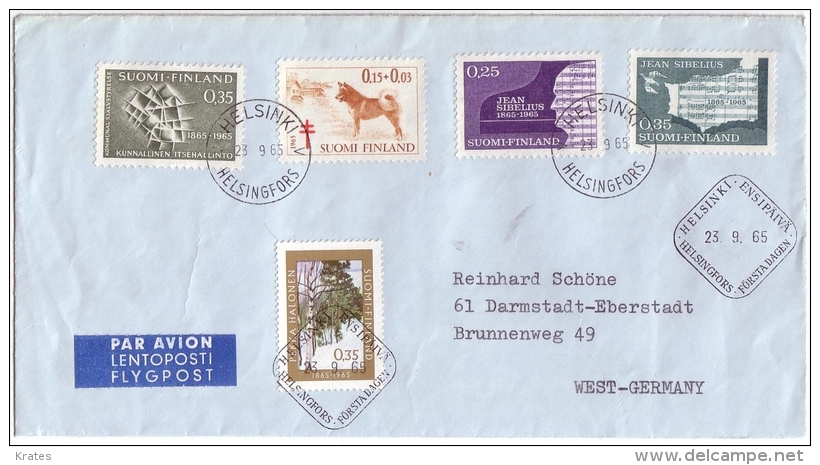 Old Letter - Finland - Brieven En Documenten