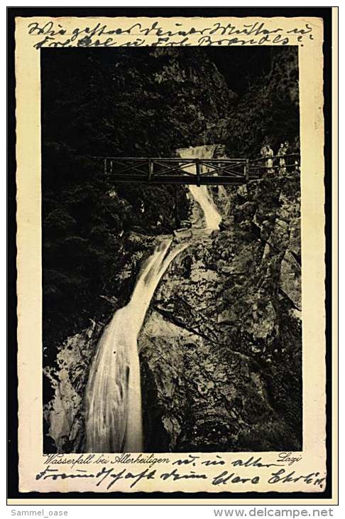 Oppenau-Allerheiligen  -  Wasserfall  -  Ansichtskarte Ca.1930    (2710) - Oppenau