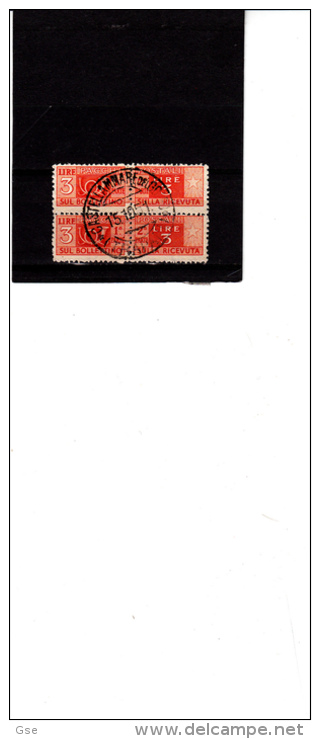 ITALIA  1946-51 - Sassone  Pacchi P. 70°  Usato In Coppia - Postpaketten