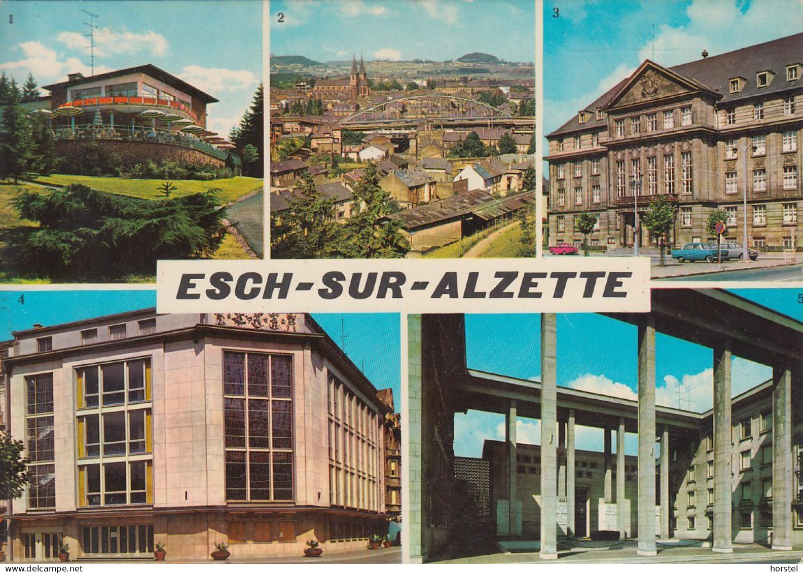 Luxembourg - Esch An Der Alzette - Old Views - Hotel De Ville - Street - Cars - Esch-Alzette