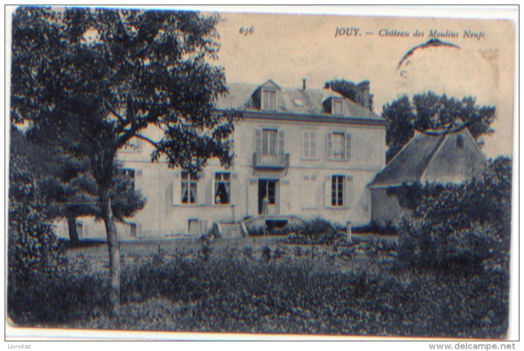 Eure Et Loir, Jouy, Château Des Moulins Neufs, CP Ayant Circulé En 1906, N° 636, Bon état - Jouy