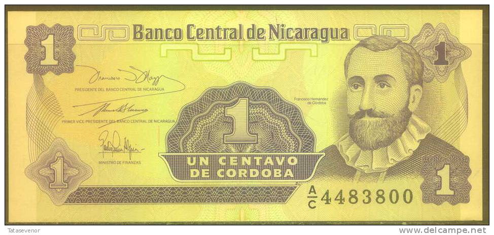 Nicaragua 1 Centavo Note, P167, UNC - Nicaragua