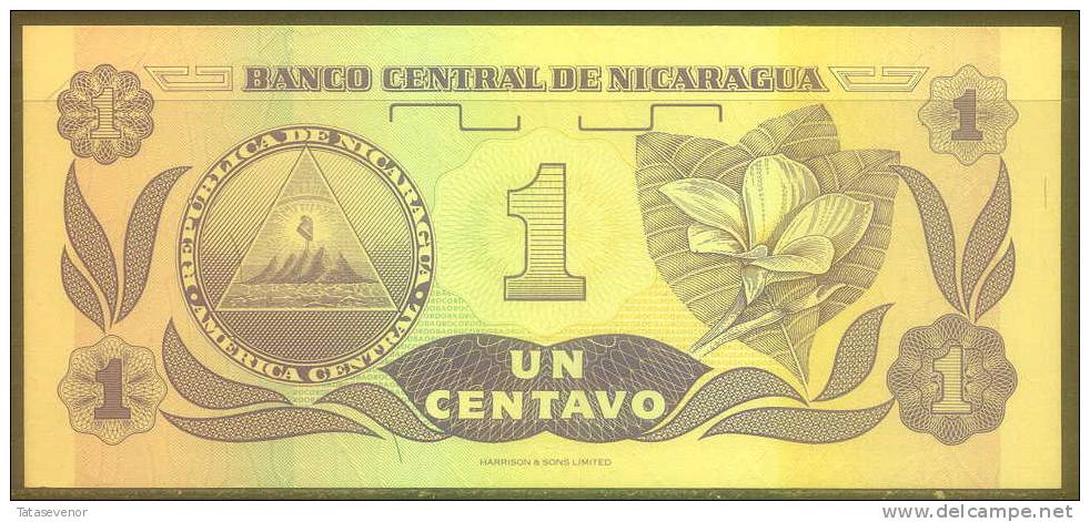 Nicaragua 1 Centavo Note, P167, UNC - Nicaragua