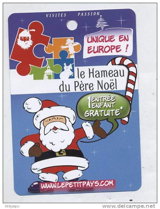 Carte Publicite Hameau Pere Noel - Autres & Non Classés