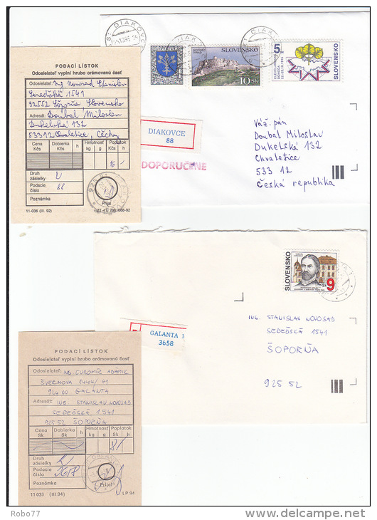 Slovakia. Collection of 55 covers and postcards. Stamps with scouting, celebrity, castle, art, sport, nature.. (E03092)