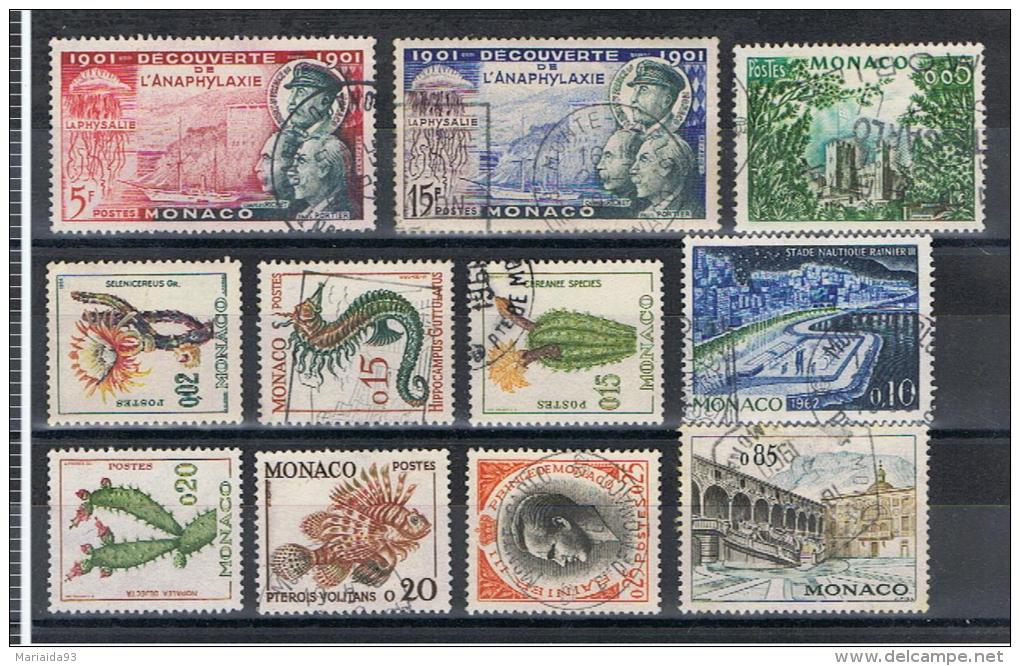 MONACO - LOT DE 11 TIMBRES OBLITERES - Collections, Lots & Series