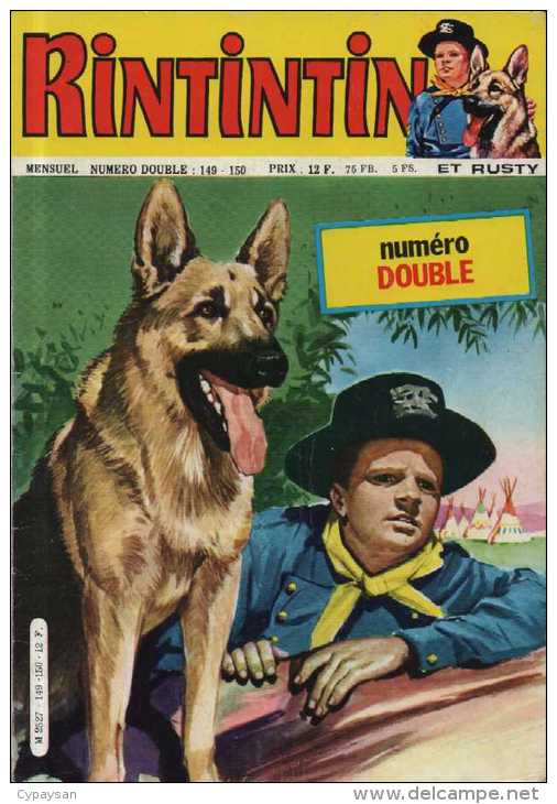 RINTINTIN ET RUSTY N° 149 - 150  BE SAGEDITION  07-1982 - Sagédition