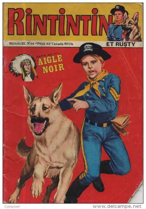 RINTINTIN ET RUSTY N° 94 BE SAGEDITION  11-1977 - Sagédition