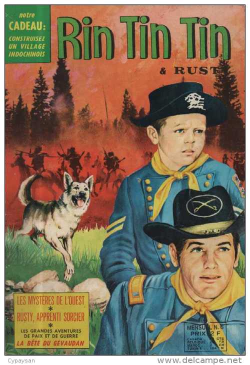 RINTINTIN ET RUSTY N° 6  BE SAGEDITION  07-1970 RARE - Sagédition