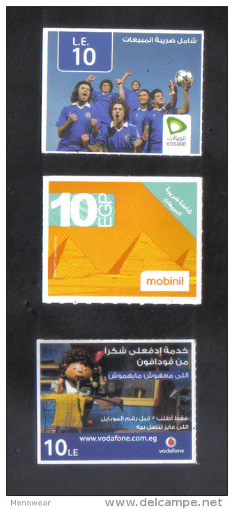 EGYPT - 3 VODAFONE  PHONECARD  - - Egypt