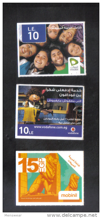 EGYPT - 3 VODAFONE  PHONECARD  - - Egypt