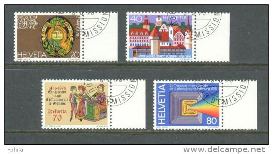 1978 SWITZERLAND MIXED ISSUE - FIRST DAY MICHEL: 1116-1119 MNH ** - Unused Stamps