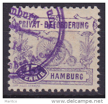 PRIVAT BEFÖRDERUNG HAMBURG 1888 TRICYCLE Velo Fahrrad Bicycle - Cycling