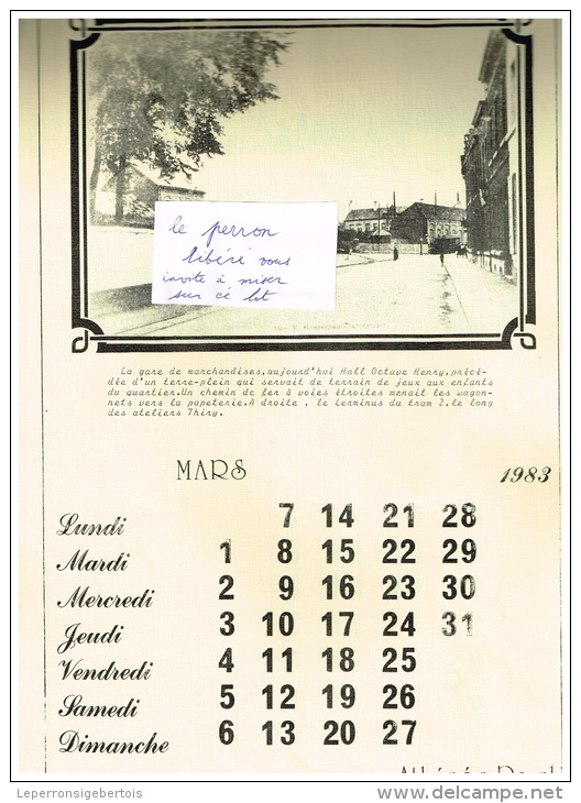 NAMUR - SAINT-SERVAIS - Calendrier 1983 - Athénée Royal - Format 22,5 / 35 Cm - Grand Format : 1981-90