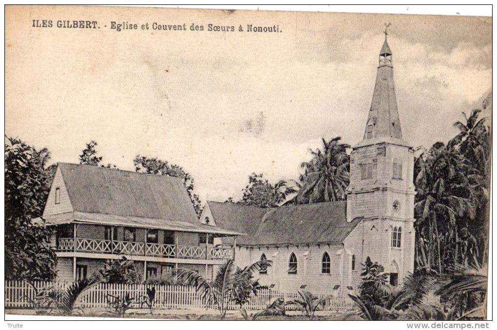 MICRONESIE KIRIBATI ILES GILBERT EGLISE ET COUVENT DES SOEURS A NONOUTI - Mikronesien