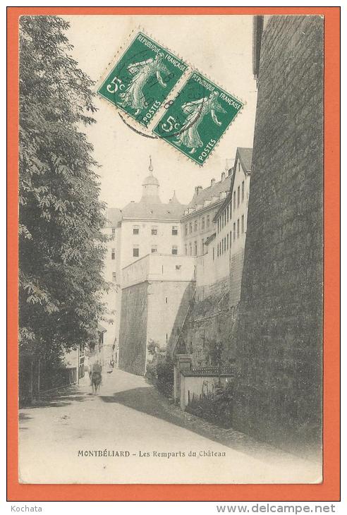 HC859, Montbéliard, Remparts Du Château, Circulée 1910 - Montbéliard