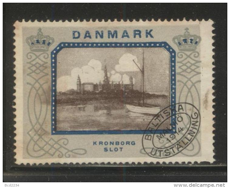 SWEDEN 1914 MALMO BALTIC EXPO DANISH PALACES DENMARK KRONBORG NO GUM POSTER STAMP CINDERELLA REKLAMENMARKEN - Neufs